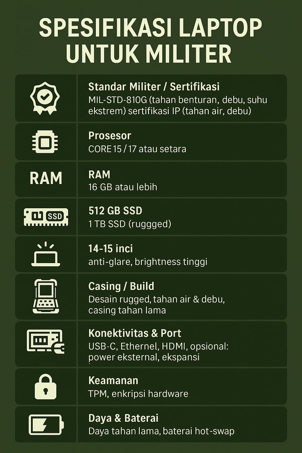 Laptop Militer